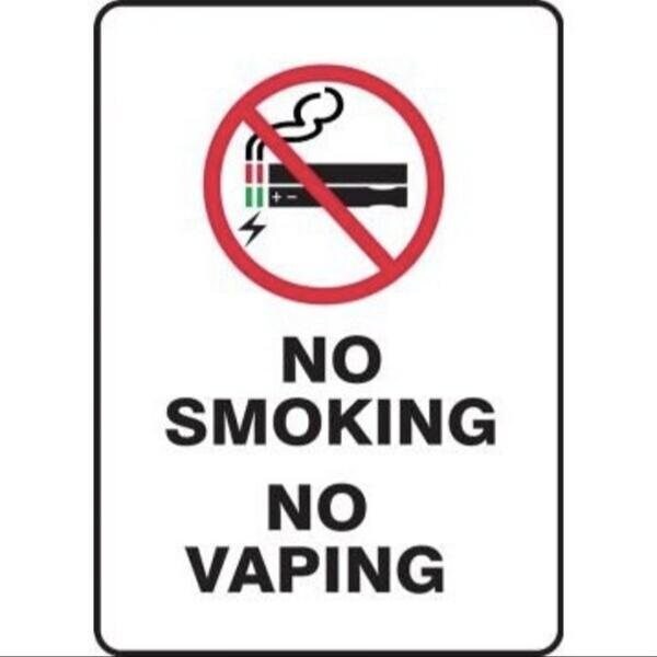 Accuform SAFETY SIGN NO SMOKING NO VAPING MSMK543XL MSMK543XL - main